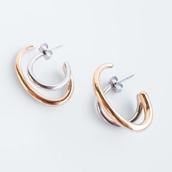 Zara Jewelry - Double hoop earrings